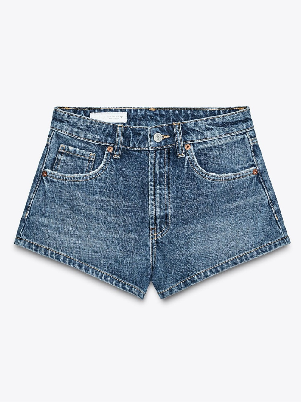 Zara Denim Mid Rise Mini short